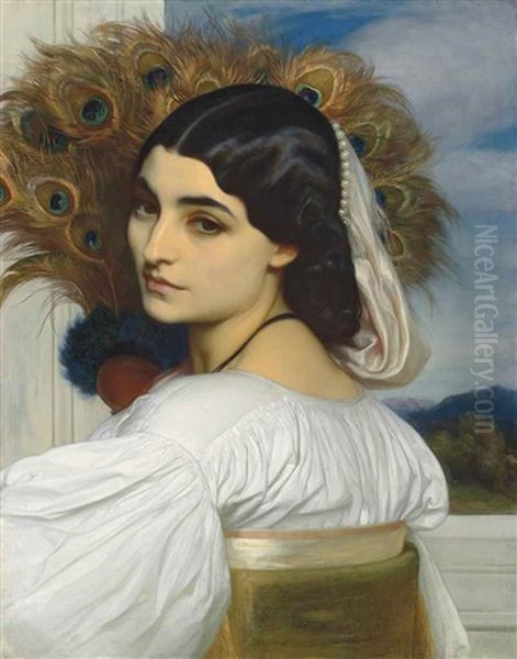 Pavonia Oil Painting by Lord Frederick Leighton