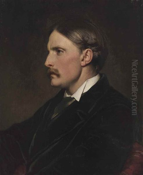 Portrait Of Henry Evans Gordon Oil Painting by Lord Frederick Leighton