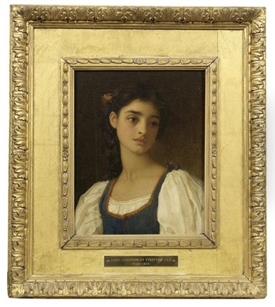 Nicandra Oil Painting by Lord Frederick Leighton