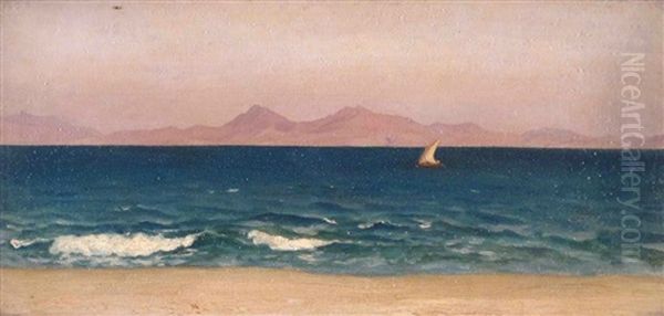 Coast Of Asia Minor Oil Painting by Lord Frederick Leighton