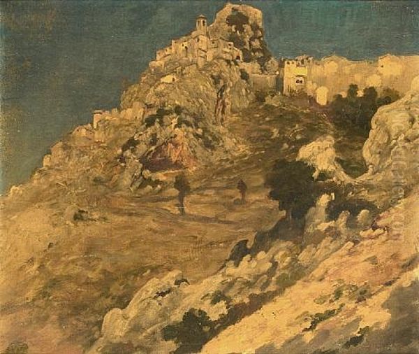 Cervara, Near Rome Oil Painting by Lord Frederick Leighton