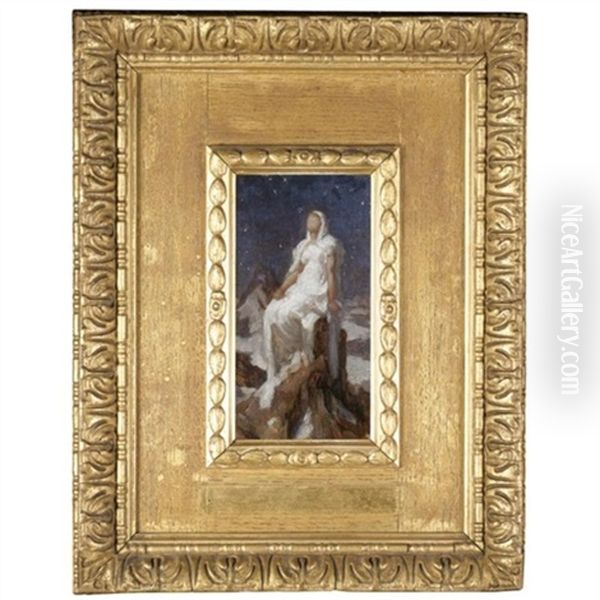 Sketch For The Spirit Of The Summit Oil Painting by Lord Frederick Leighton