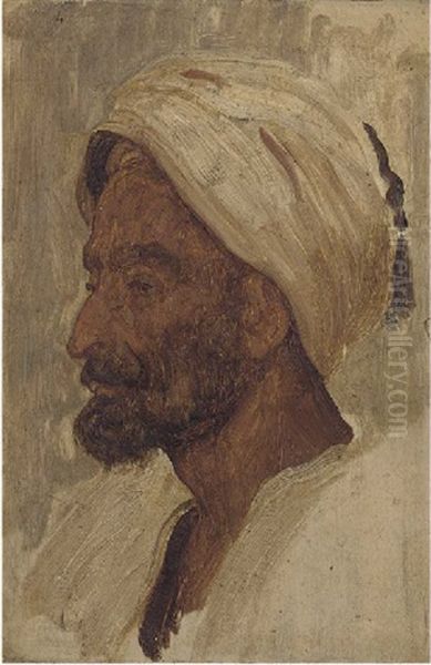 Study Of An Arab Oil Painting by Lord Frederick Leighton