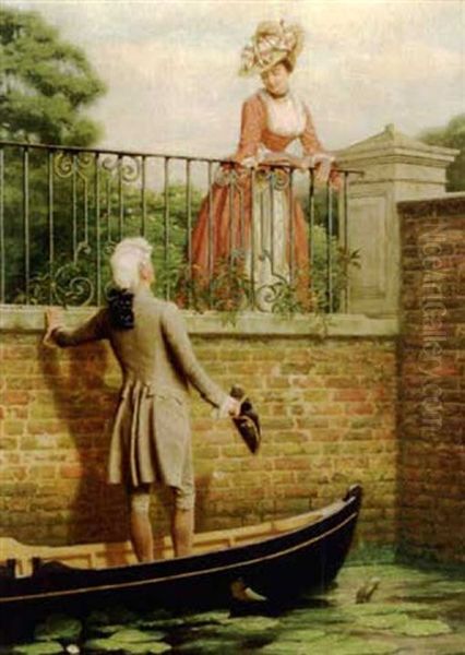 The Rendezvous Oil Painting by Lord Frederick Leighton