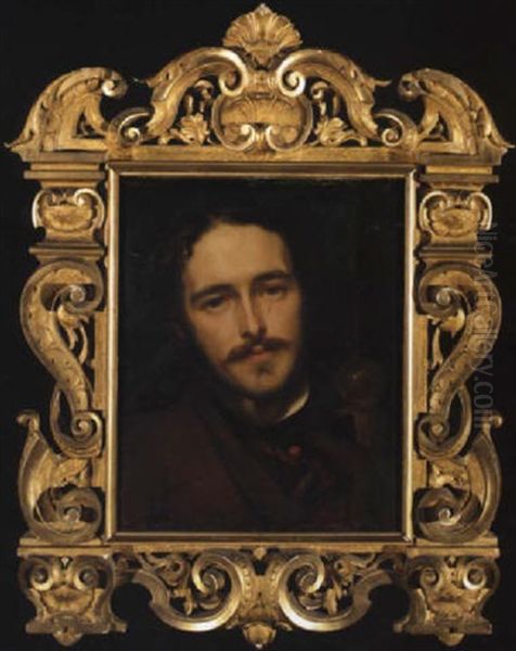 Portrait Of Francis Thomas De Grey Cowper, 7th Earl Cowper Oil Painting by Lord Frederick Leighton