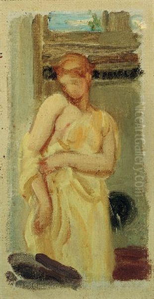Lostephane (preliminary Study) Oil Painting by Lord Frederick Leighton