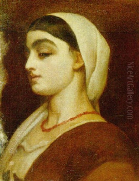 Portrait Of Stella Oil Painting by Lord Frederick Leighton