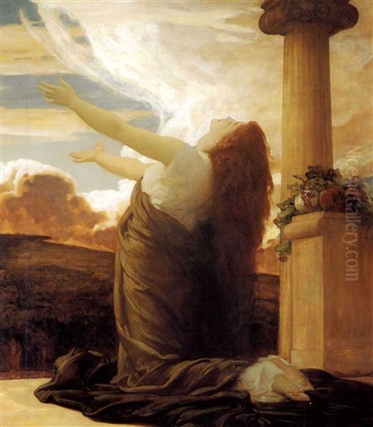 Clytie Oil Painting by Lord Frederick Leighton