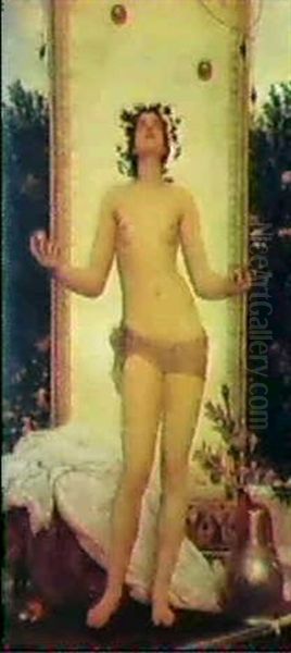 The Antique Juggling Girl Oil Painting by Lord Frederick Leighton
