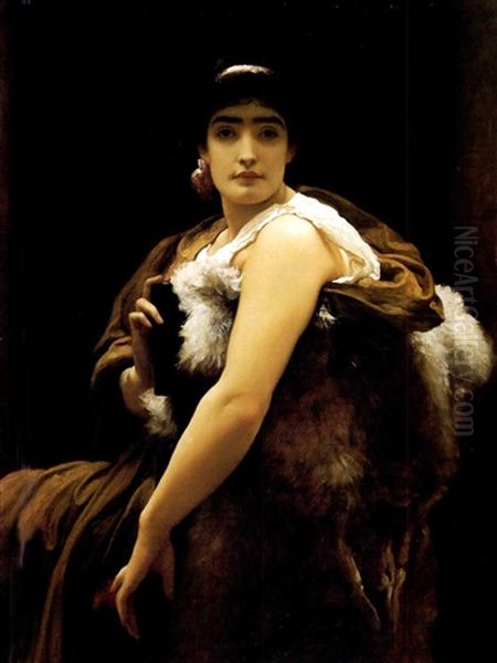 Twixt Hope & Fear Oil Painting by Lord Frederick Leighton