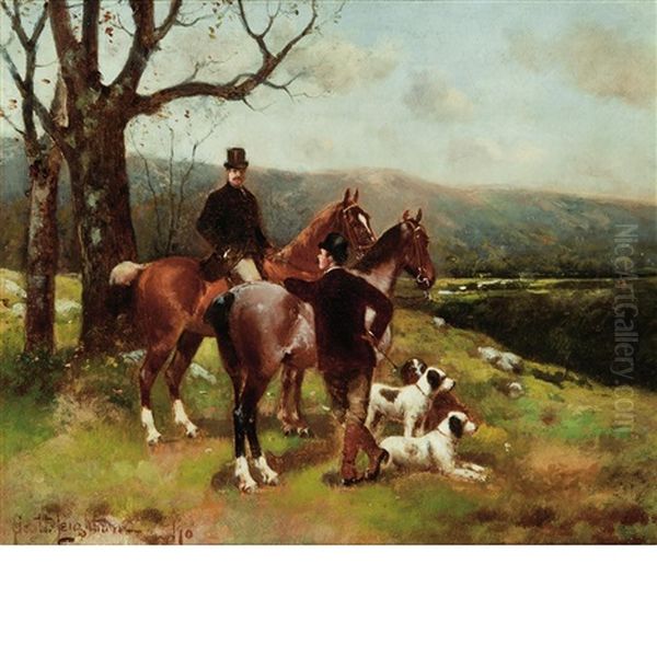 Shooters At Rest Oil Painting by Scott Leighton