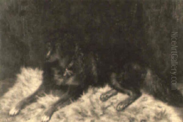 Man's Best Friend Oil Painting by Scott Leighton