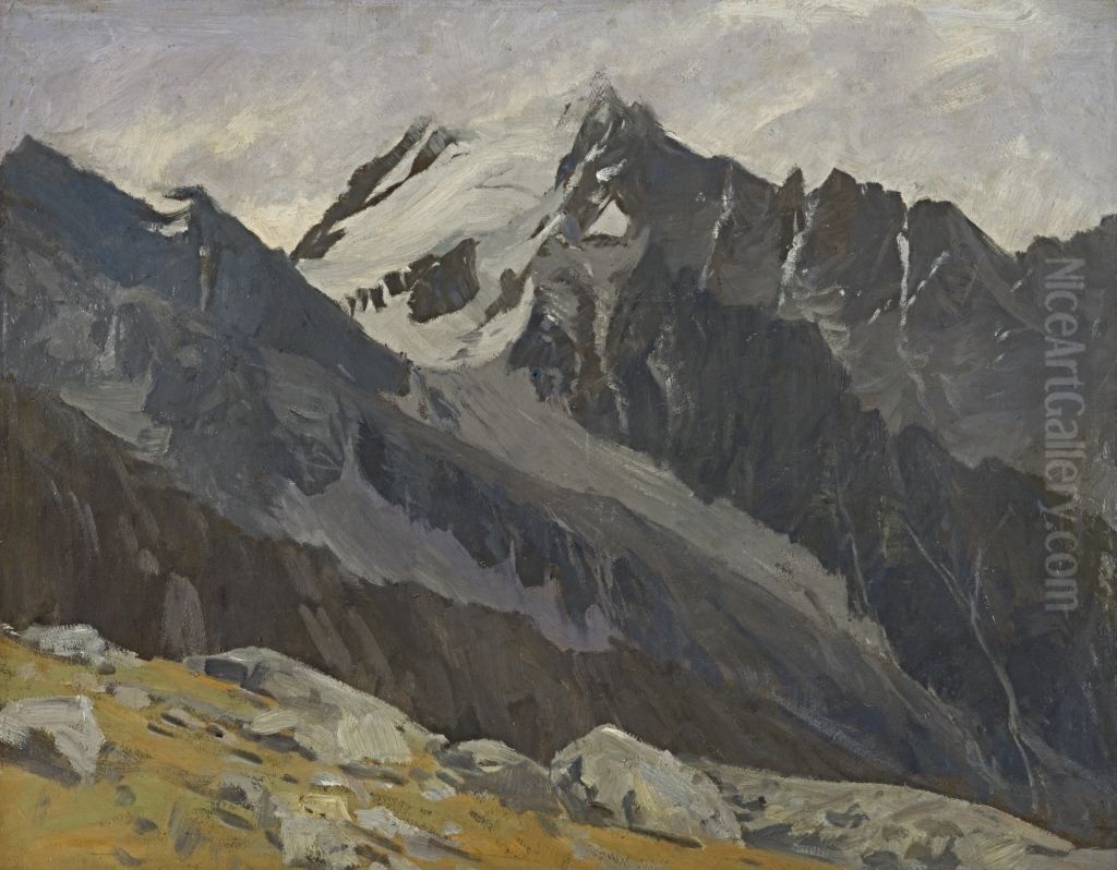 Fjordlandschaft Oil Painting by Walter Leistikow