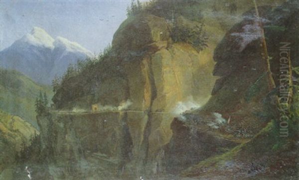 Le Passage Des Alpes Oil Painting by Louis Fr., Baron Lejeune