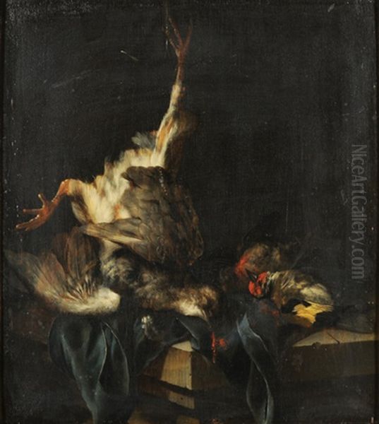 Stilleben Mit Federvieh Oil Painting by Cornelis van Lelienbergh