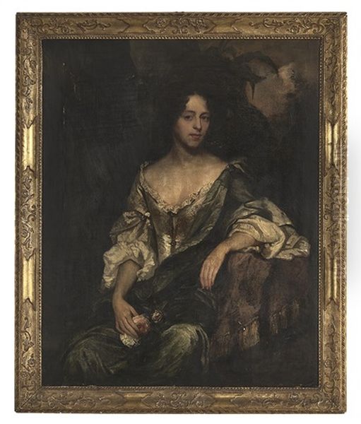 Portrait Of A Court Beauty, Possibly The Actress Nell Gwynn Oil Painting by Sir Peter Lely