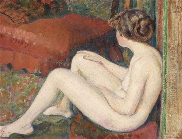 Nude Study (1895) Oil Painting by Georges Lemmen