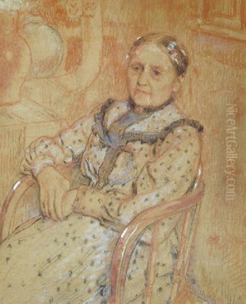 Femme Dans Un Fauteuil Oil Painting by Georges Lemmen