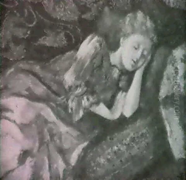 Le Sommeil Oil Painting by Georges Lemmen