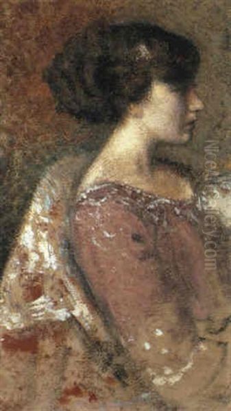 Jeune Fille Oil Painting by Georges Lemmen