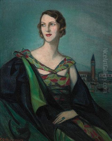 Dama En Venecia Oil Painting by Federico Beltran-Masses