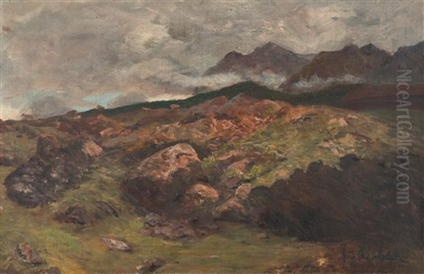 Im Gebirge Oil Painting by Lenbach Franz Von