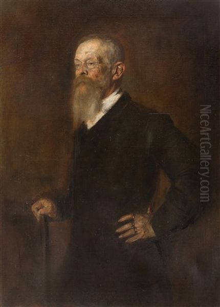 Prinzregent Luitpold Von Bayern Oil Painting by Lenbach Franz Von