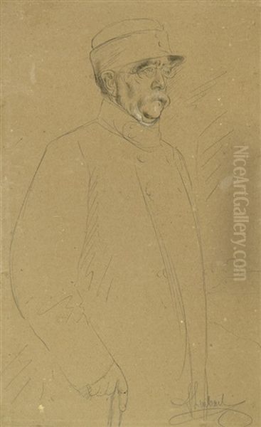 Bildnis Otto Furst Von Bismarck Oil Painting by Lenbach Franz Von