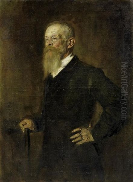 Portrat Des Prinzregenten Luitpold Oil Painting by Lenbach Franz Von