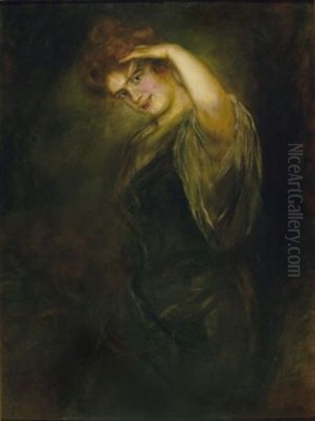 Portrat Einer Dame Oil Painting by Lenbach Franz Von