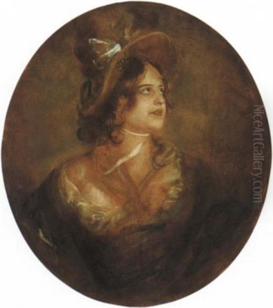 Damenbildnis Oil Painting by Lenbach Franz Von