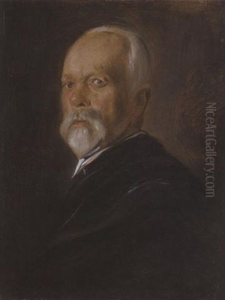 Portrat Adolf Thiems Oil Painting by Lenbach Franz Von
