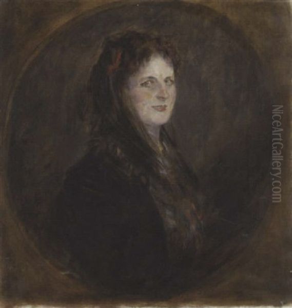 Frauenportrat Oil Painting by Lenbach Franz Von