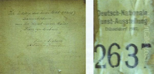 Bildnis Maria Principessa Trabia Oil Painting by Lenbach Franz Von