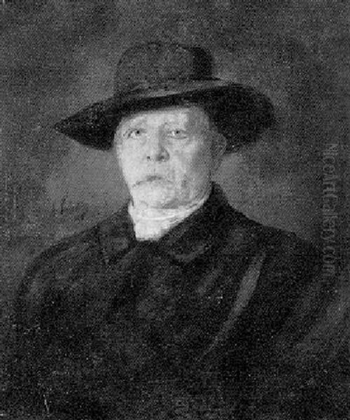Furst Von Bismarck Oil Painting by Lenbach Franz Von