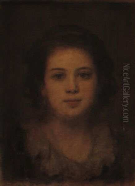 Julie Heyse Oil Painting by Lenbach Franz Von