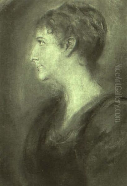 Bildnis Der Marion Crawford Oil Painting by Lenbach Franz Von