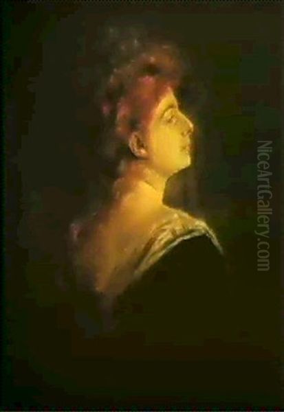 Lily Merk Oil Painting by Lenbach Franz Von