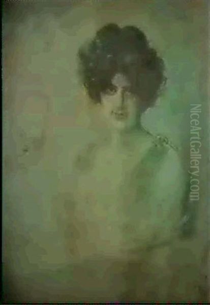 Madchenbildnis Oil Painting by Lenbach Franz Von