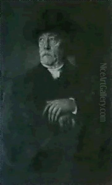 Otto Furst Von Bismarck- Schonhausen (1815-1898), Bis       1890 Deutscher Reichskanzler Oil Painting by Lenbach Franz Von
