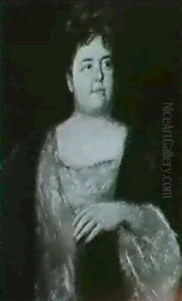 Bildnis Der Grafin Von Seeg. Oil Painting by Lenbach Franz Von