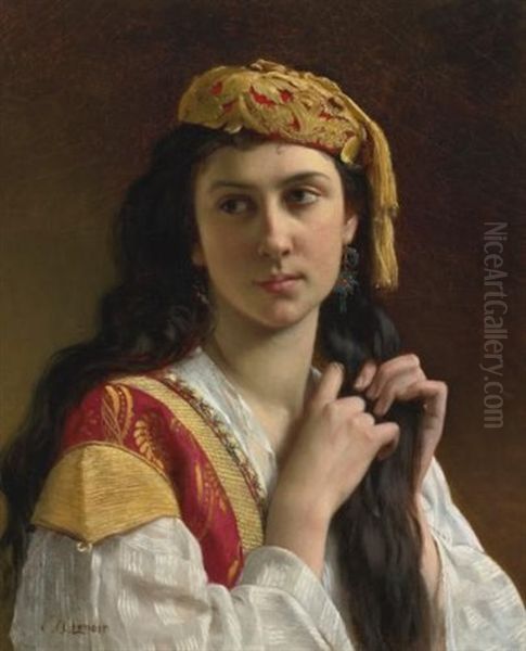 Day Dreams Oil Painting by Charles Amable Lenoir