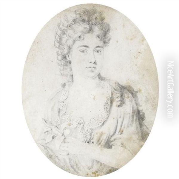 Portrait Of Sarah, Duchess Of Marlborough (1660-1744) Oil Painting by Bernard Lens III