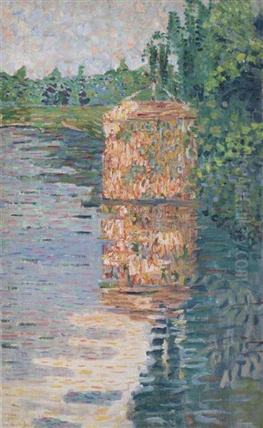 Bath House Oil Painting by Aristarkh Vasilievic Lentulov