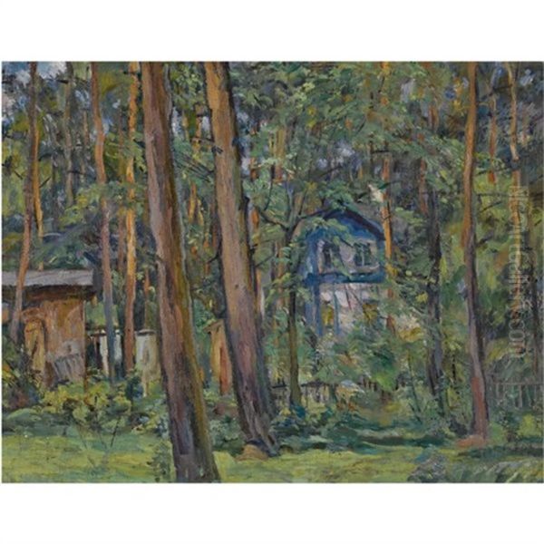 Peski Oil Painting by Aristarkh Vasilievic Lentulov