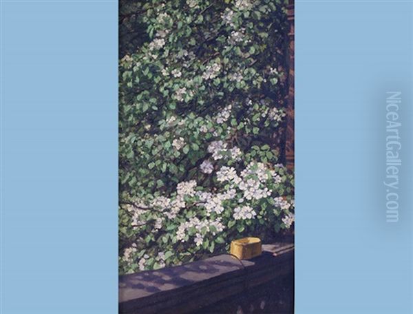 Spring In Kyrnberg Oil Painting by Maximilian, Max Lenz