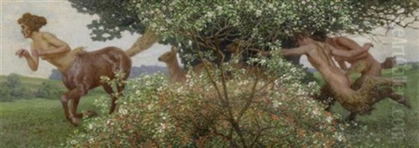 Panslieder Iii Oil Painting by Maximilian, Max Lenz