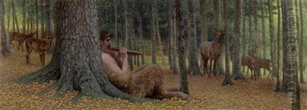 Panslieder Ii Oil Painting by Maximilian, Max Lenz