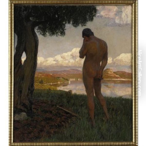 Abend Oil Painting by Maximilian, Max Lenz