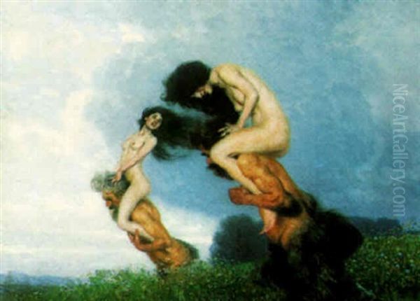 Summerlust Oil Painting by Maximilian, Max Lenz